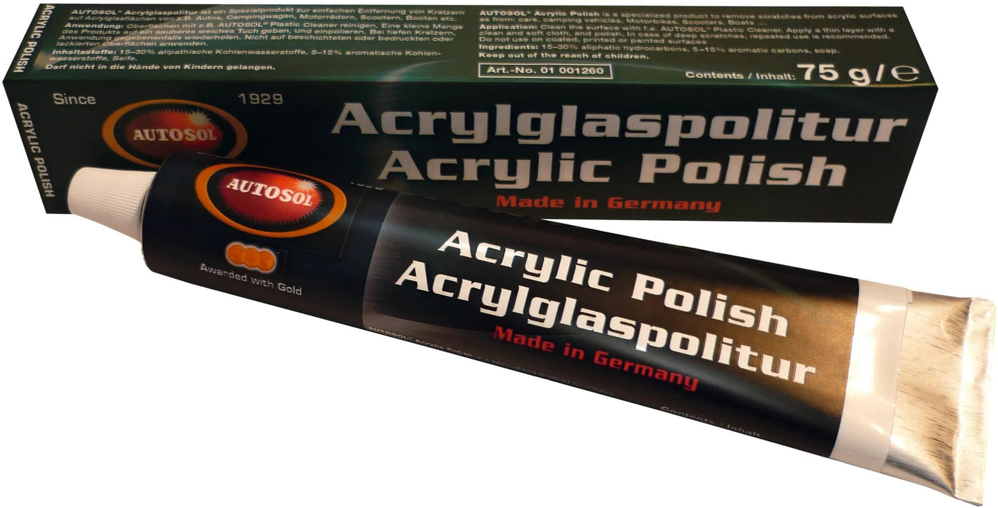 Autosol polijstmiddel acrylic glass polish auto 75 ml