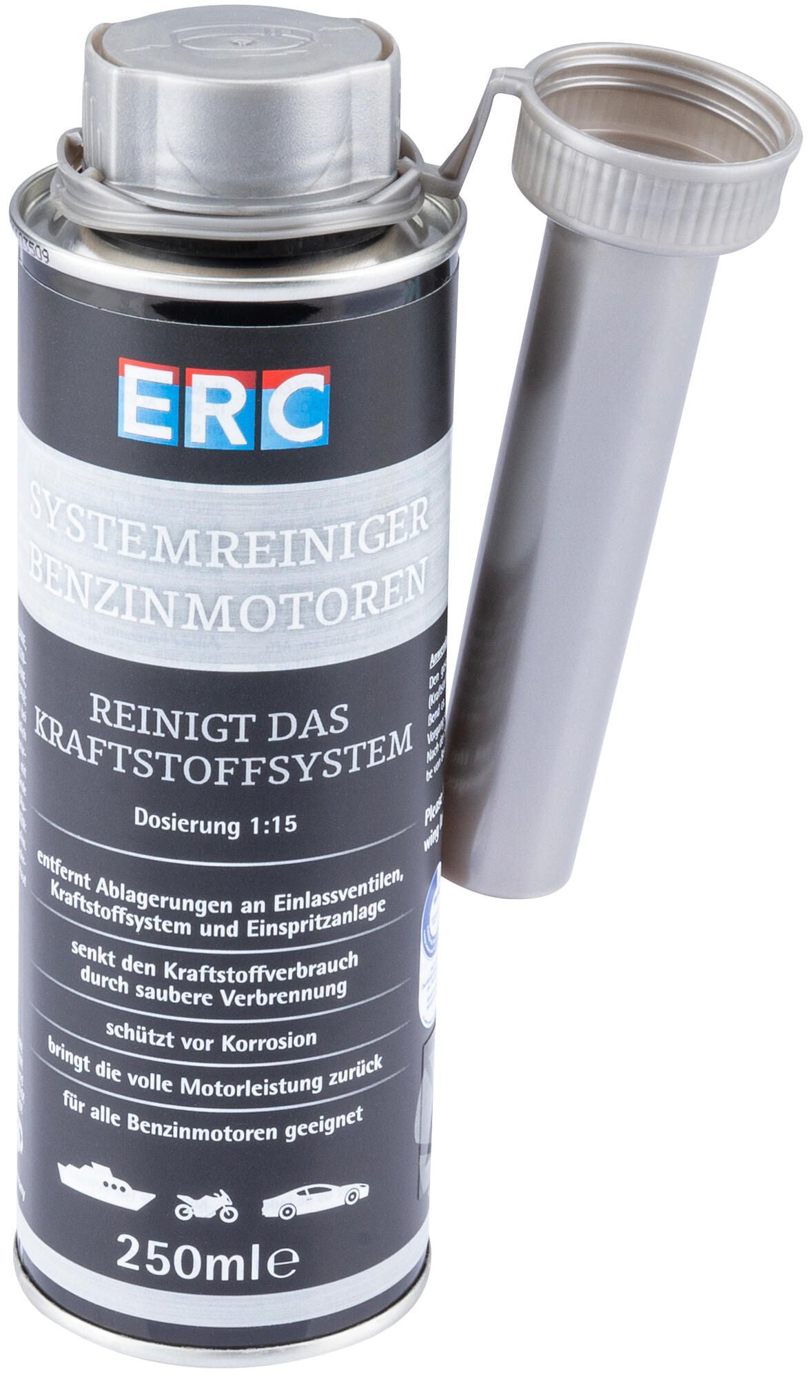 Erc reiniger systemreiniger benzinmotoren system cleaner f. gasoline engines 250 m