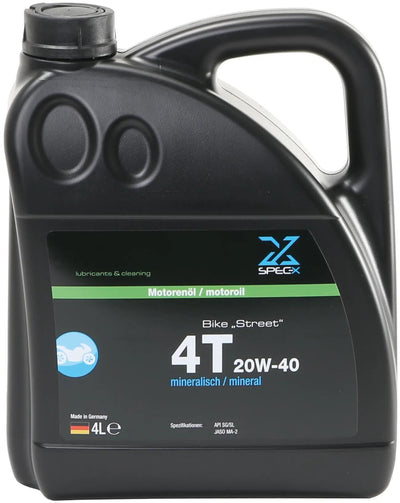 Spec-x motorolie bike 4t street motor oil 4t 20w-40 stre 4l bike
