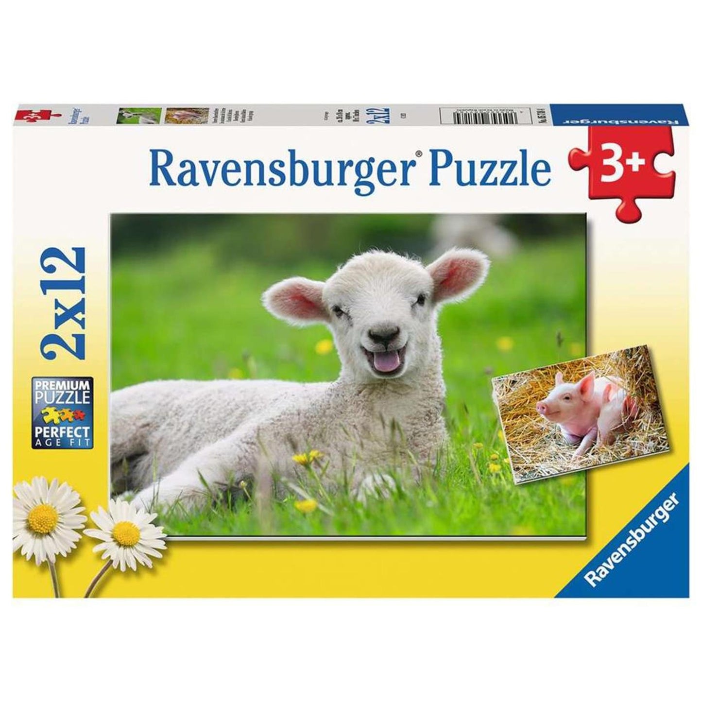 Ravensburger puzzel boerderijdieren 2x12 stukjes