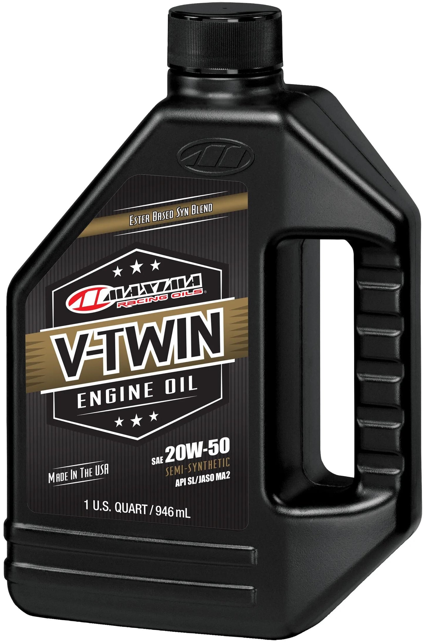 Maxima racing oils motoröl v-twin synthetic blend motor oil maxima v-twin full synth. 20w-50 946ml