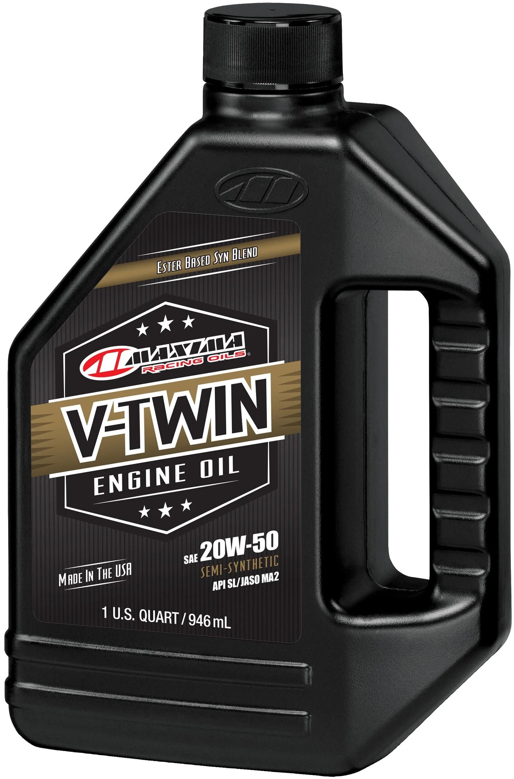 Maxima racing oils motoröl v-twin synthetic blend motor oil maxima v-twin full synth. 20w-50 946ml