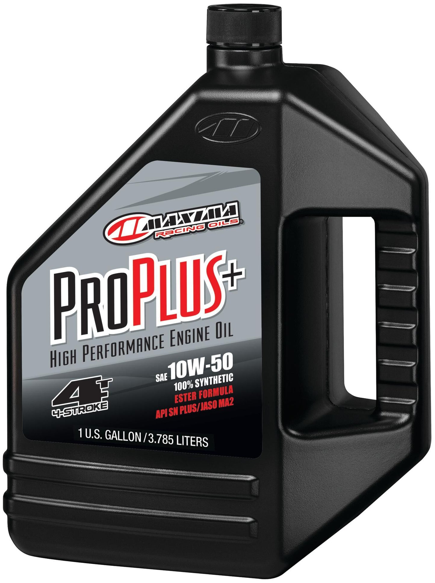 Maxima racing oils motorolie pro plus+ 4t motoroil 4t 10w-50 maxima 3,785l per plus