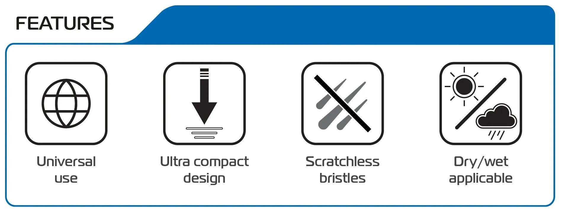 Oxford waschbürsten-set detail 4-in-1 detailing brush set office set 4in1 ox342