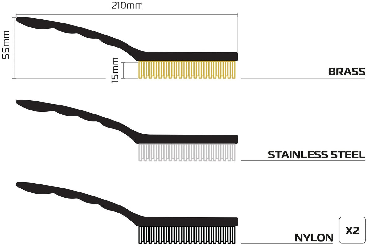 Oxford bürsten-set wire brush wire brush set ox340