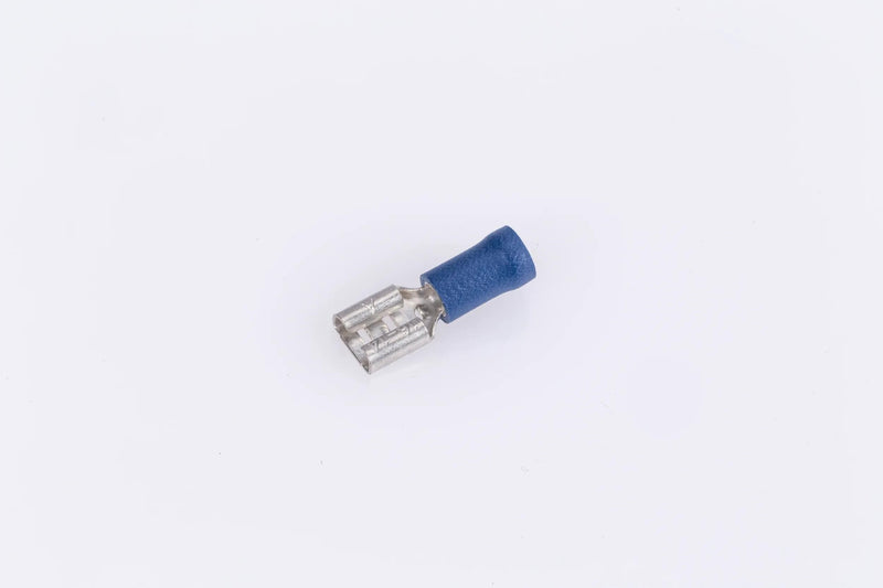 Spahn platte stekkerhuls flat plug-in sleeve insulated blue 100pcs.