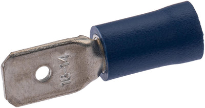 Spahn flachstecker blade terminal insulated blue 100pcs.
