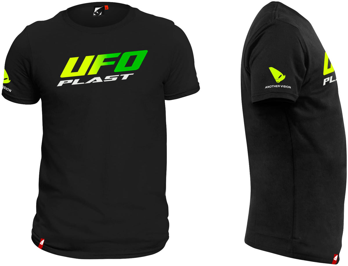 Ufo plast t-shirt leisure shirt ufo black green gr. s
