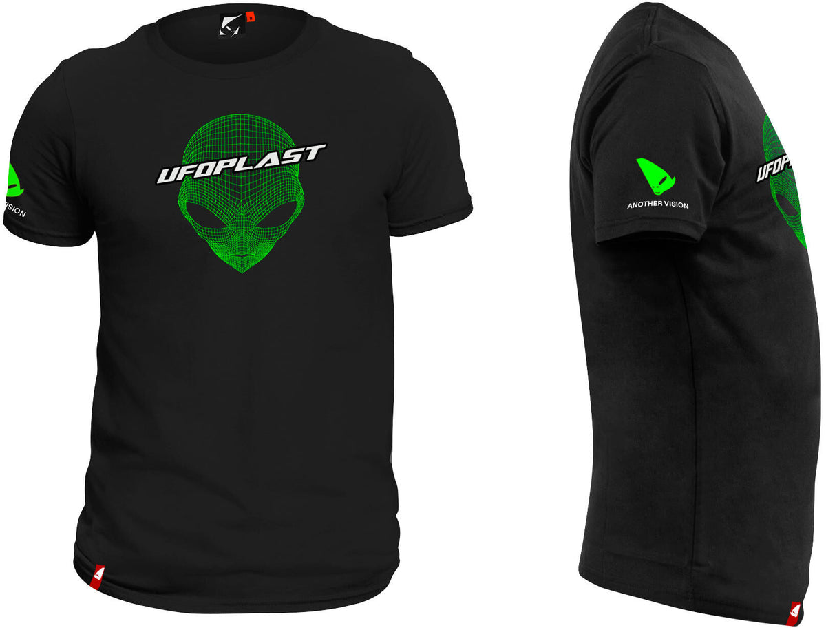 Ufo plast t-shirt leisure shirt ufo black gr. xl