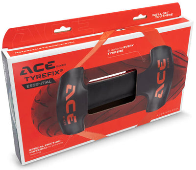 Acebikes ace bikes tyrefix essential transportbeveiliging safe for transportation. tyrefix essential