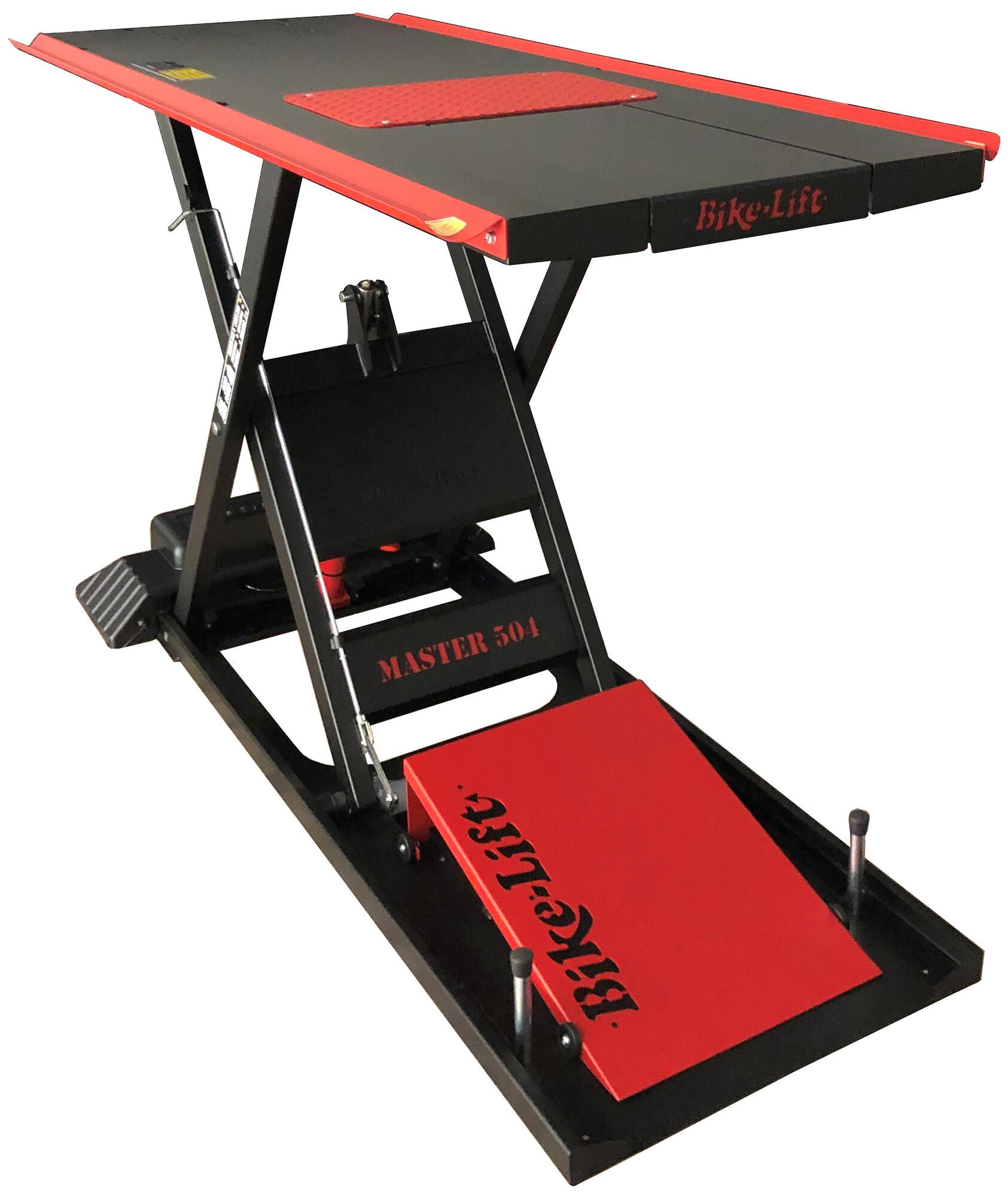 Bike-lift bike lift hefbrug master 504 gate retract lifting platform bike-lif master 504 gate retract