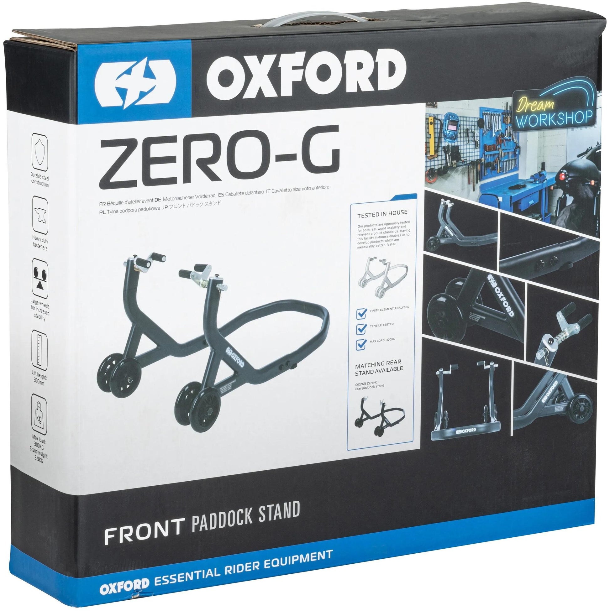 Oxford montageständer zero-g assembly test. zer front black