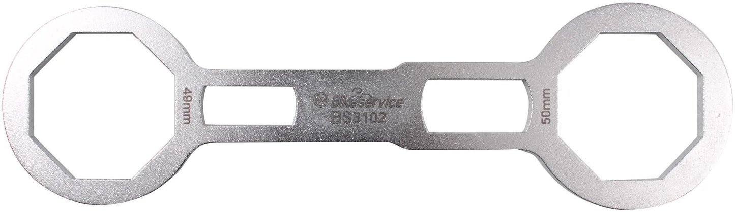 Bikeservice gabelkappenschlüssel schl fork cap bst 49x50mm 8knt