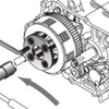 Bikeservice kupplungshalteschlüssel holding force clutch bst 4pin