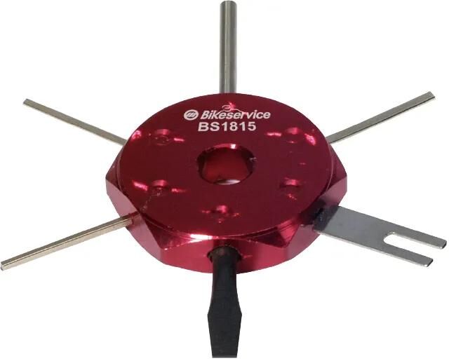 Bikeservice ontgrendelgereedschap 6 in 1 montgwrkz 6in1 plug-in v red