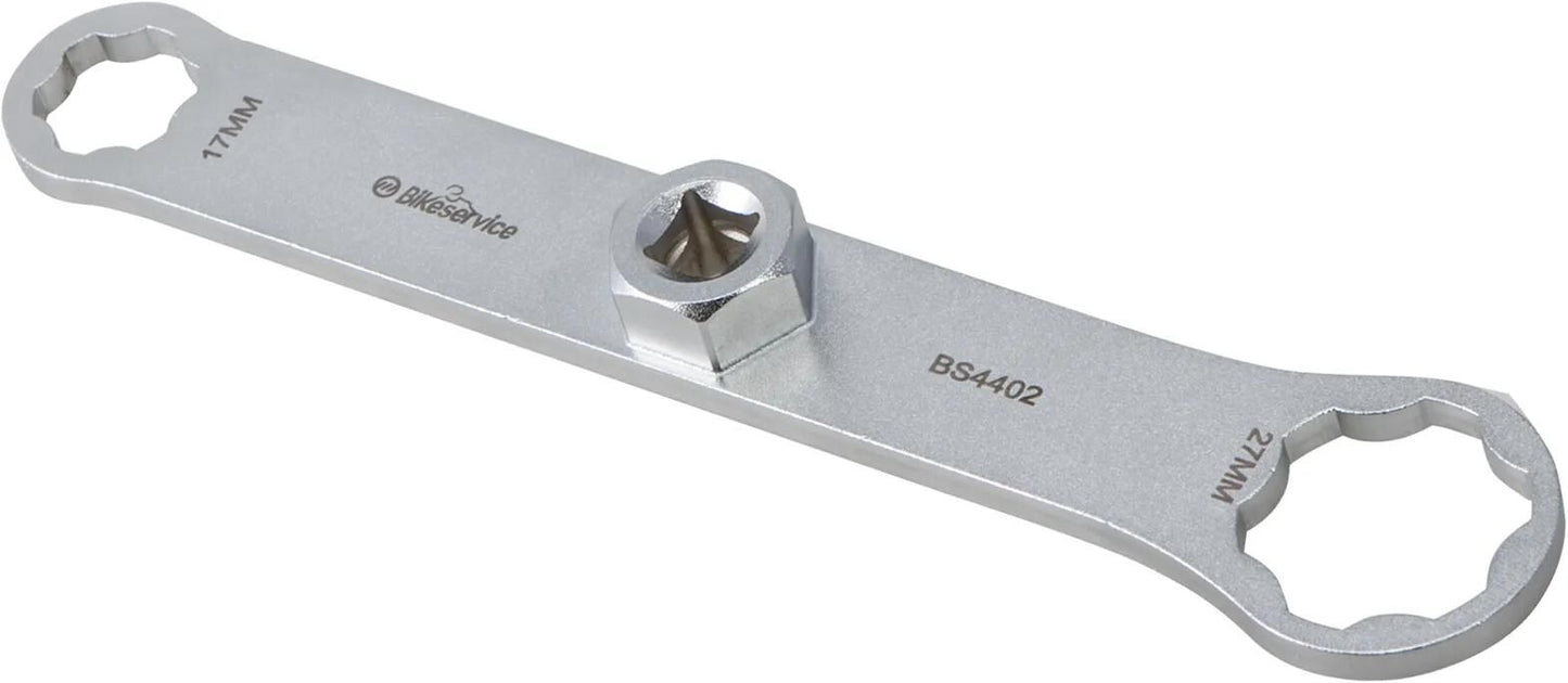 Bikeservice gabelkappenschlüssel schl fork cap bst 17x27mm 6knt