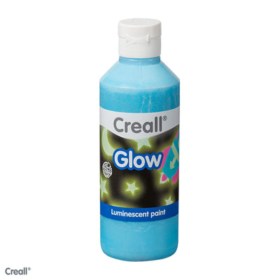Creall -glow verf 250ml blauw