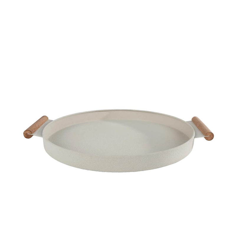 Dienblad ray beige metaal 42x36x3cm