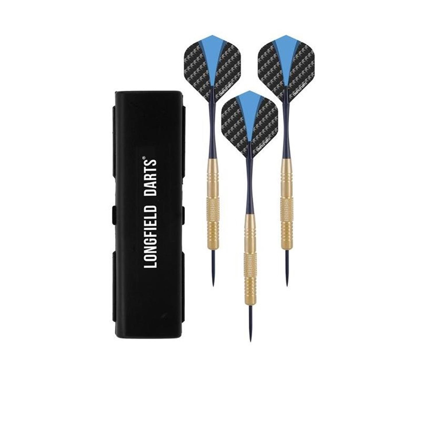 Longfield darts brass 22 gram in etui 3 stuks