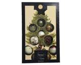 Decoris luxe kerstballen mix glas assorti van natuur tinten - afbeelding 2