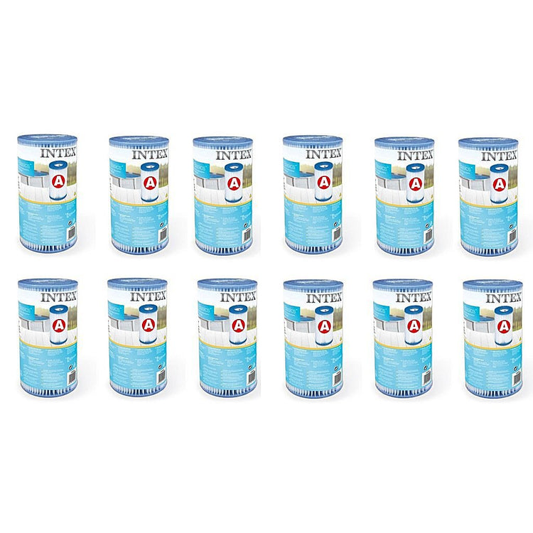 Intex 29000 filter cartridge type a 12 stuks voor zwembad 244 305 366 cm