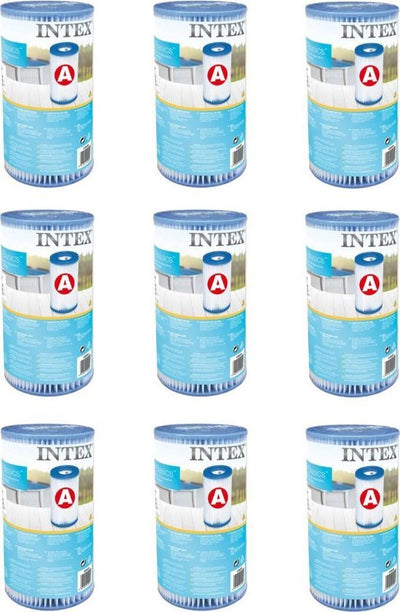 Intex 29000 filter cartridge type a 9 stuks voor zwembad 244 305 366 cm