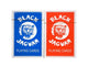 Diversen speelkaarten blauw rood