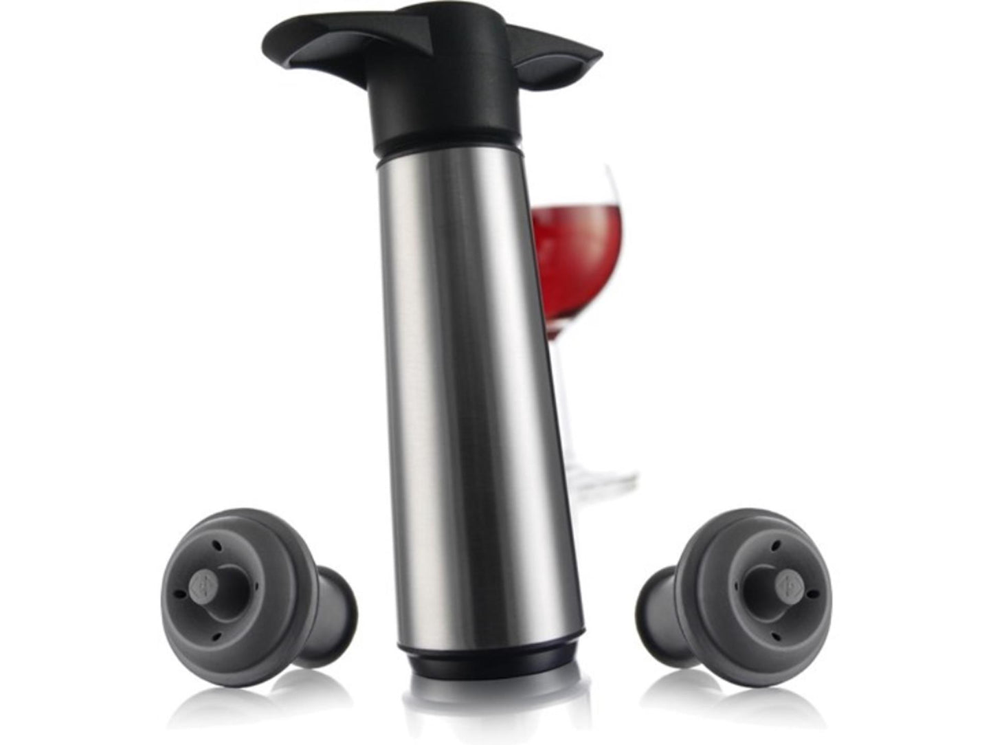 Vacu vin vacuvin wine saver set rvs 1 pomp met 2 stoppers