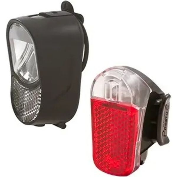 Spanninga verlichtingsset luz xb koplamp presto xb achterlicht - batterij