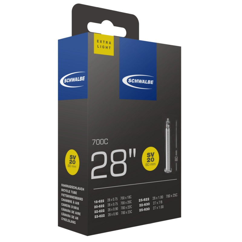 Schwalbe Binnenband 27 28 x 0.75 1.00 (18 25-622 630) FV 80 mm