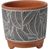 Home styling bloempot aardewerk 13,7x13,2cm - afbeelding 1
