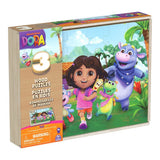 Spin master games 3-pack houten dora-puzzels, elk 24 stukken, kinderpuzzel, illustraties - afbeelding 1