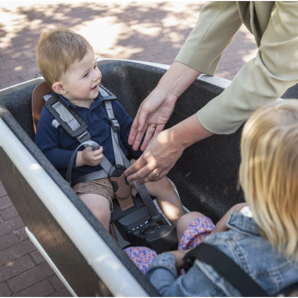 Steco adapter voor voorzitje bakfiets mat zwart