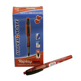 Papermate pen+gum | 12 stuks