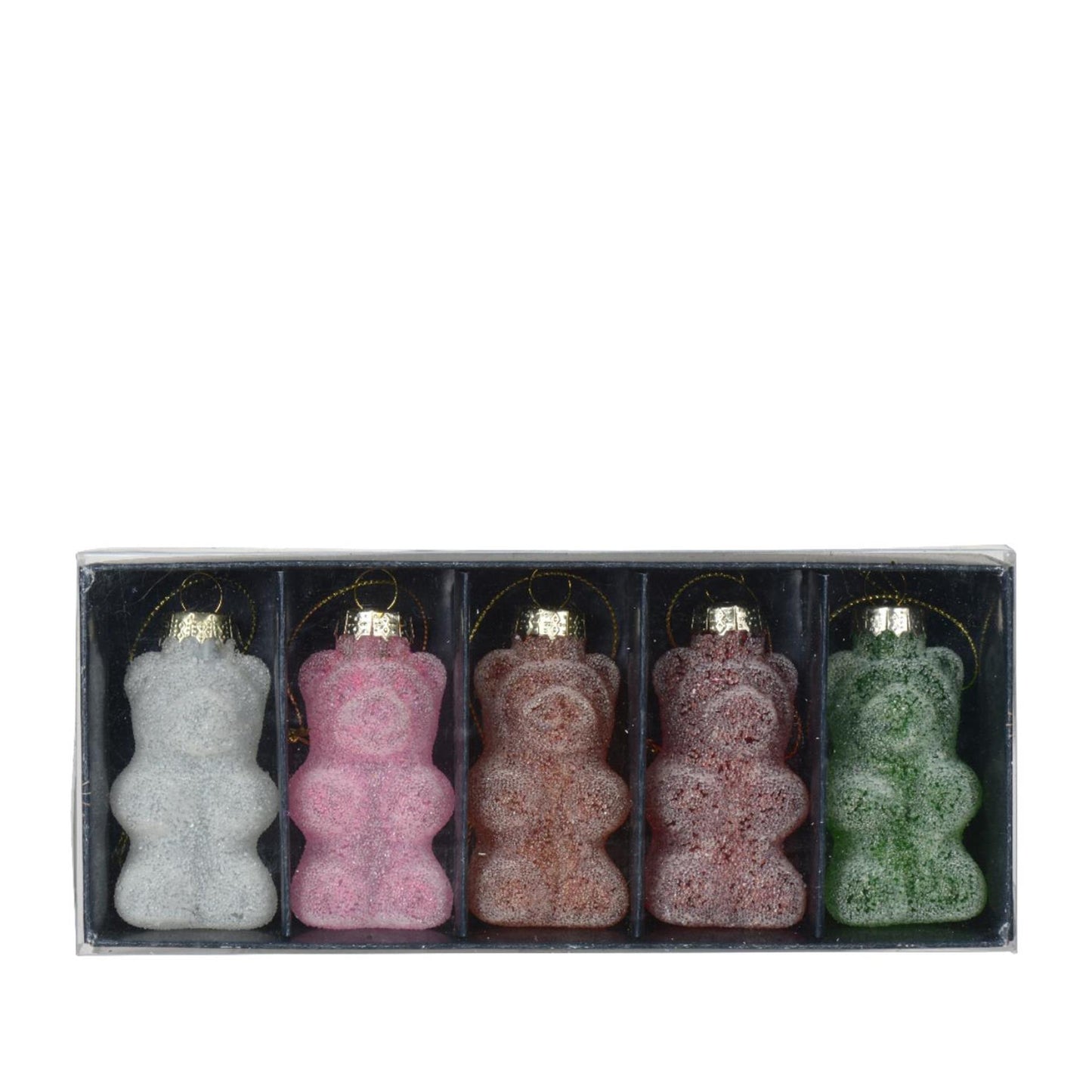 Decoris kersthanger gummy beer glas 8cm 5 stuks