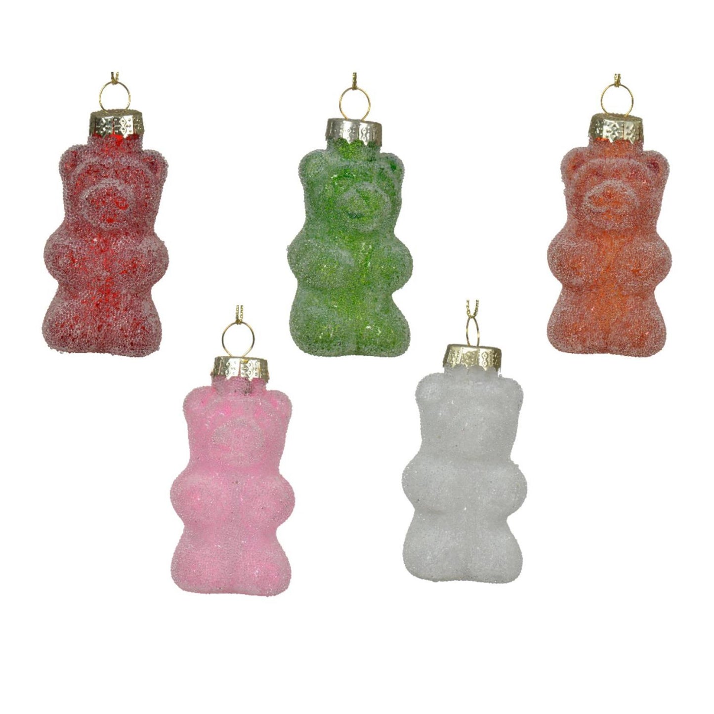 Decoris kersthanger gummy beer glas 8cm 5 stuks