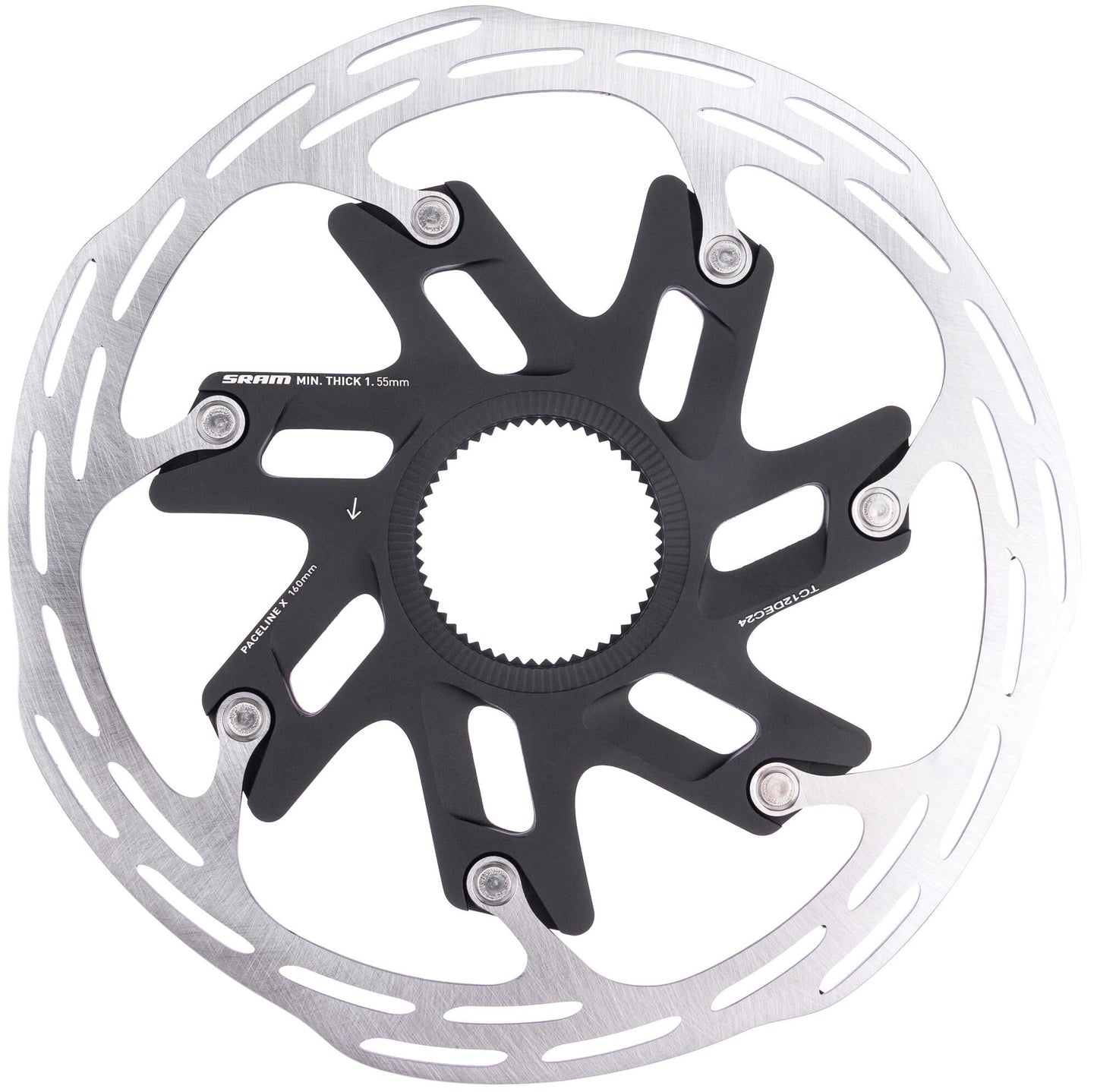 Sram remschijf paceline x rotor paceline x 160mm with lockring