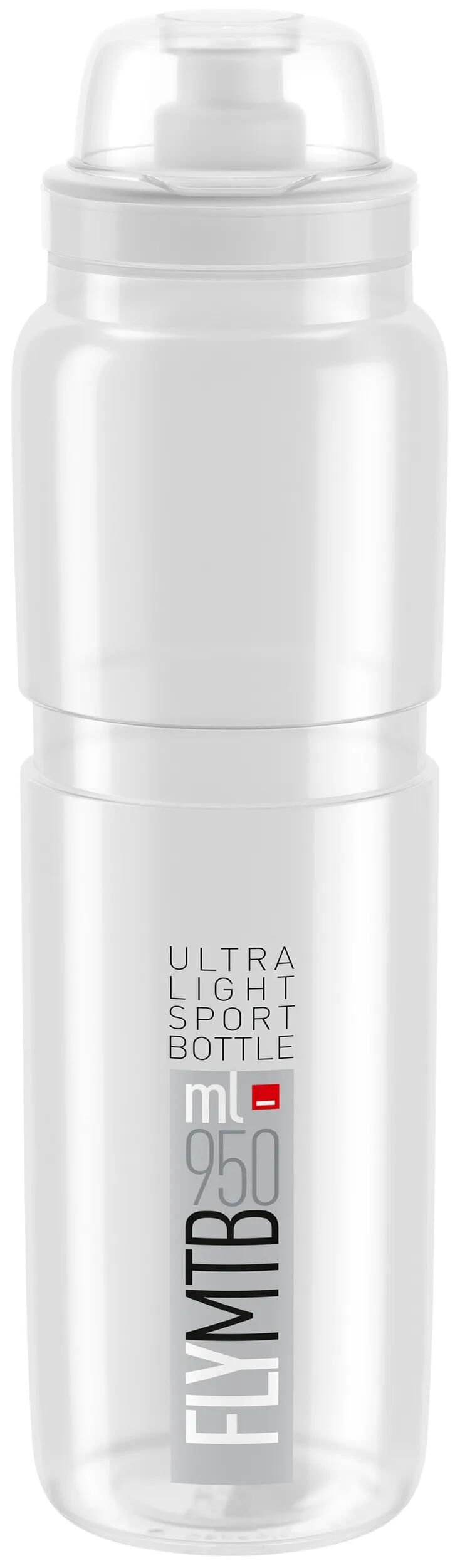 Elite bidon fly mtb bottle fly mtb 950ml clear grey