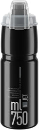 Elite bidon jet plus bottle jet plus 750ml black grey with cap