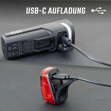 Sigma sport leuchten-set aura 50 hiro 10 sigma battery light set aura 50 + hiro 10 - afbeelding 1
