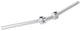 Ergotec stuur ahs superlight 25.4 verstelbaar zilver