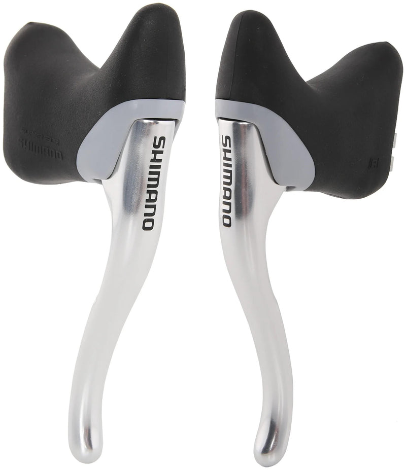 Shimano remgreep br.lever shim. blr400 pair sil.w.cab.+sle.