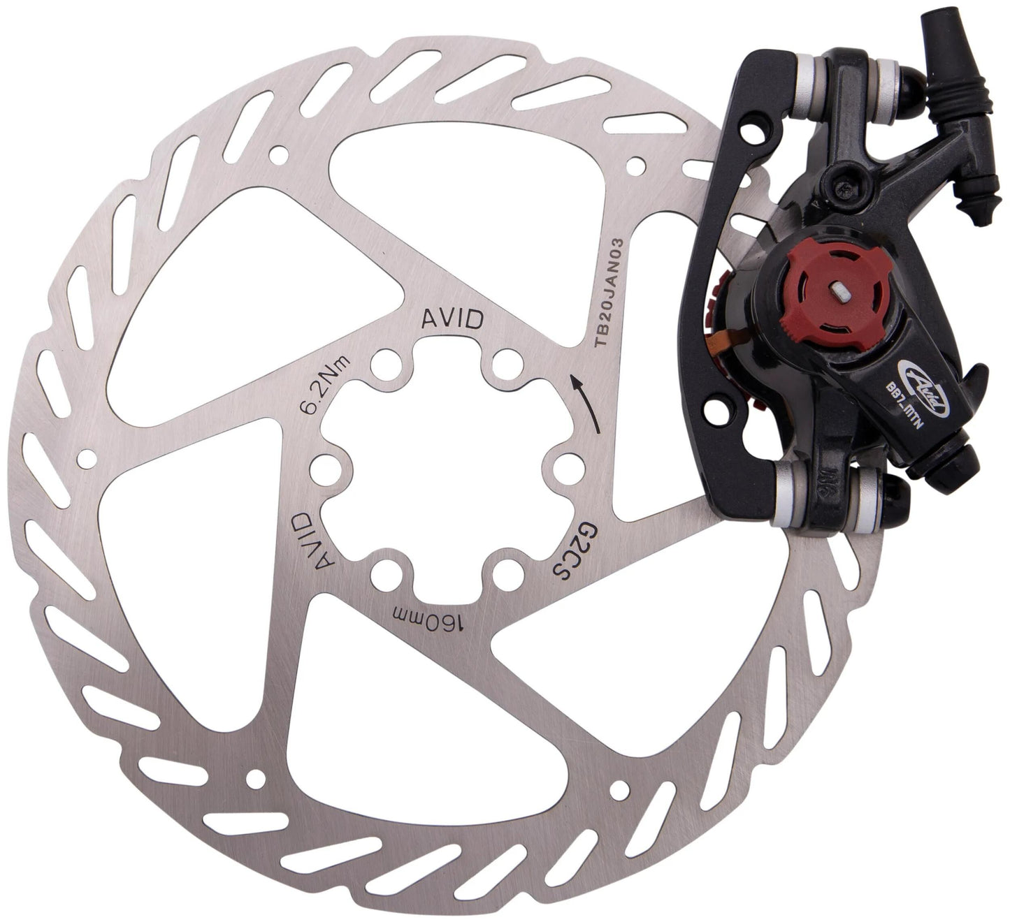 Avid schijfrem ball bearing 7 mtb disc br. bb7 mtb 180 mm