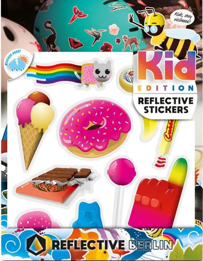 Reflective berlin reflex-sticker k.i.d. ref.sticker re.berlin kid sweets