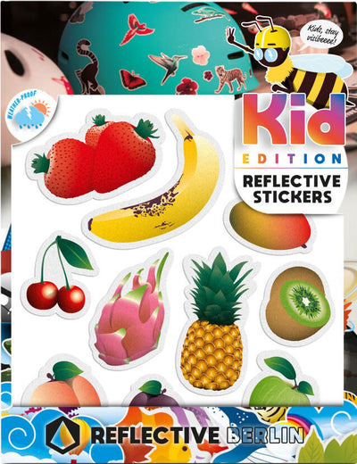 Reflective berlin reflexaufkleber k.i.d. ref.sticker re.berlin kid fruits