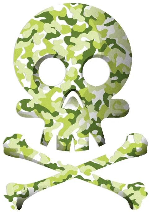 Reflective berlin reflex-sticker decals refl.sticker refl.berlin decals skull camouflage