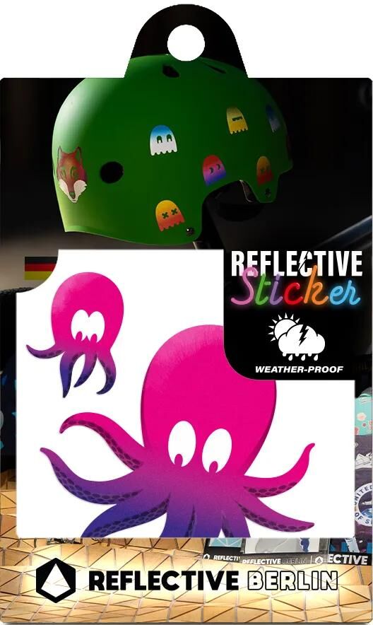 Reflective berlin reflex-sticker decals refl.sticker refl.berlin octopus neptun