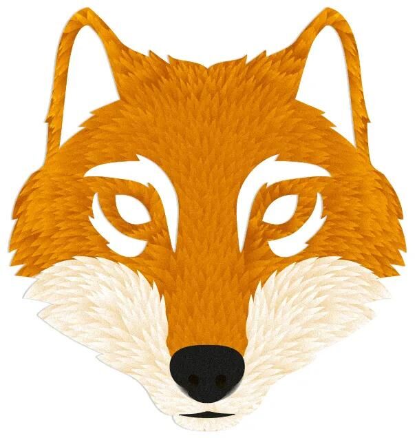 Reflective berlin reflex-sticker decals refl.strip refl.berlin decals wolf orange