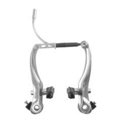 V-brake rem-set zilver voor + achter compleet