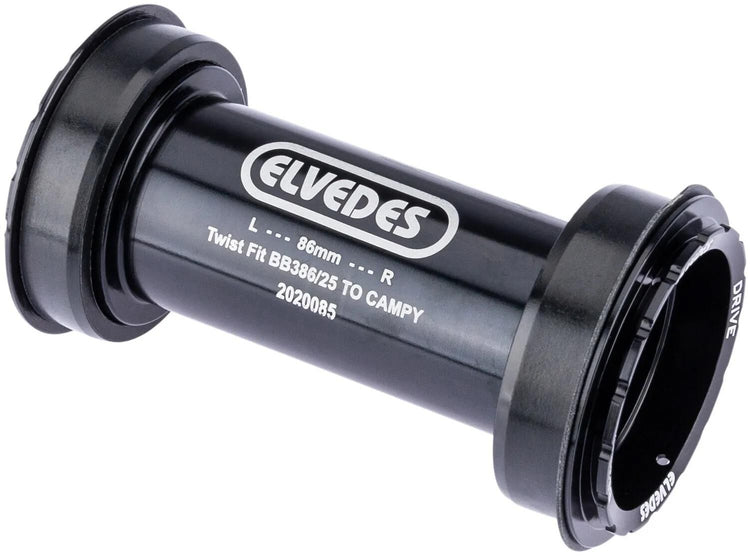 Twist fit trapas Elvedes voor BB386 Campagnolo Ultra Torque zonder lagers 46 x 86 mm
